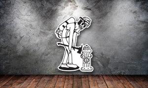 Firefighter Axed Sticker