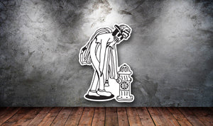 Firefighter Hosed Sticker