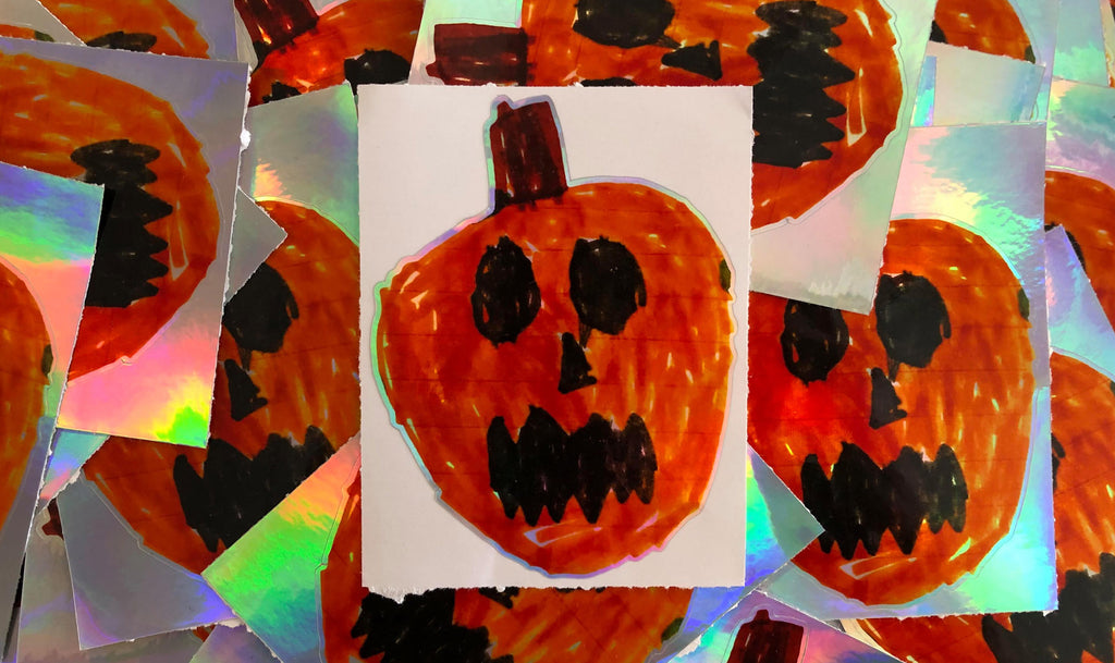 OG Pumpkin Holographic Sticker