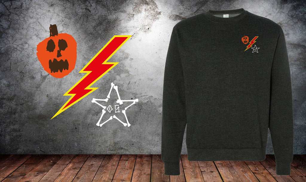 Pumpkin Bolt Bones DUI Sweater