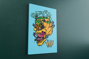 OG Hazy Skull Canvas