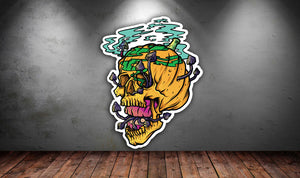 OG Hazy Skull Sticker