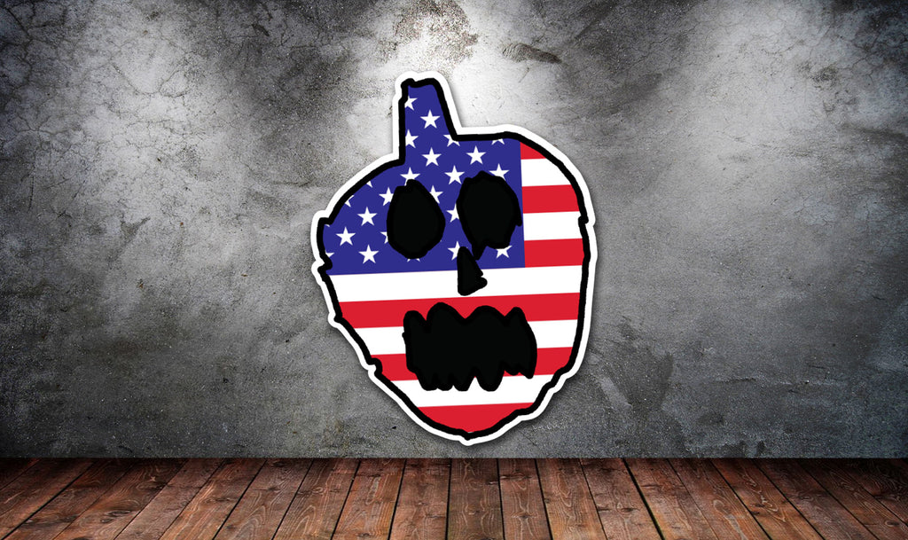 USA Pumpkin Sticker
