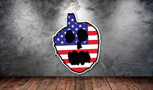 USA Pumpkin Sticker